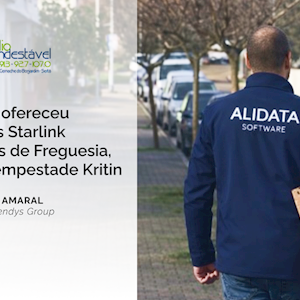 Alidata ofereceu antena Starlink a juntas de freguesia, após Tempestade Kristin